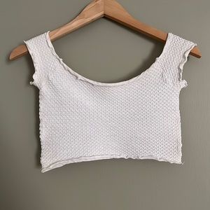 White Free People crop top